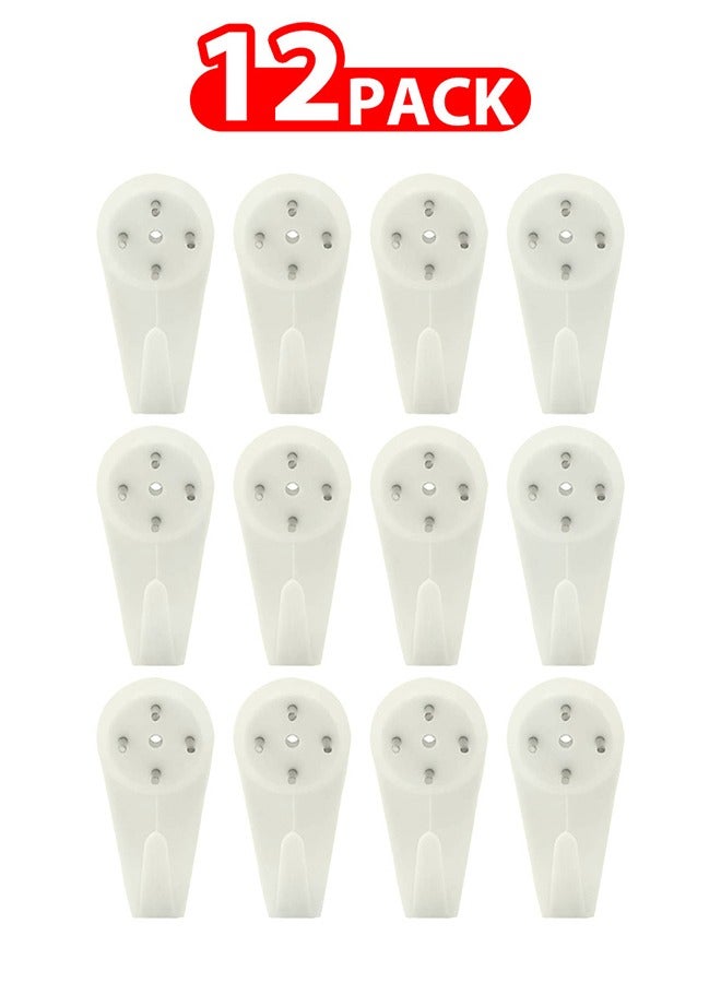 MARGOUN 12 Pack For Concrete Wall Hanging Hooks with Invisible Nails Small - Image 1