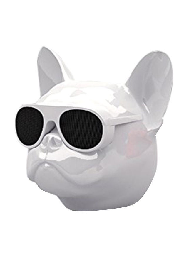NIBEMINENT Wireless Bulldog Speaker White/Black  - Image 1