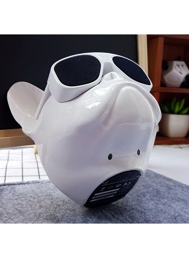 NIBEMINENT Wireless Bulldog Speaker White/Black  - Image 3