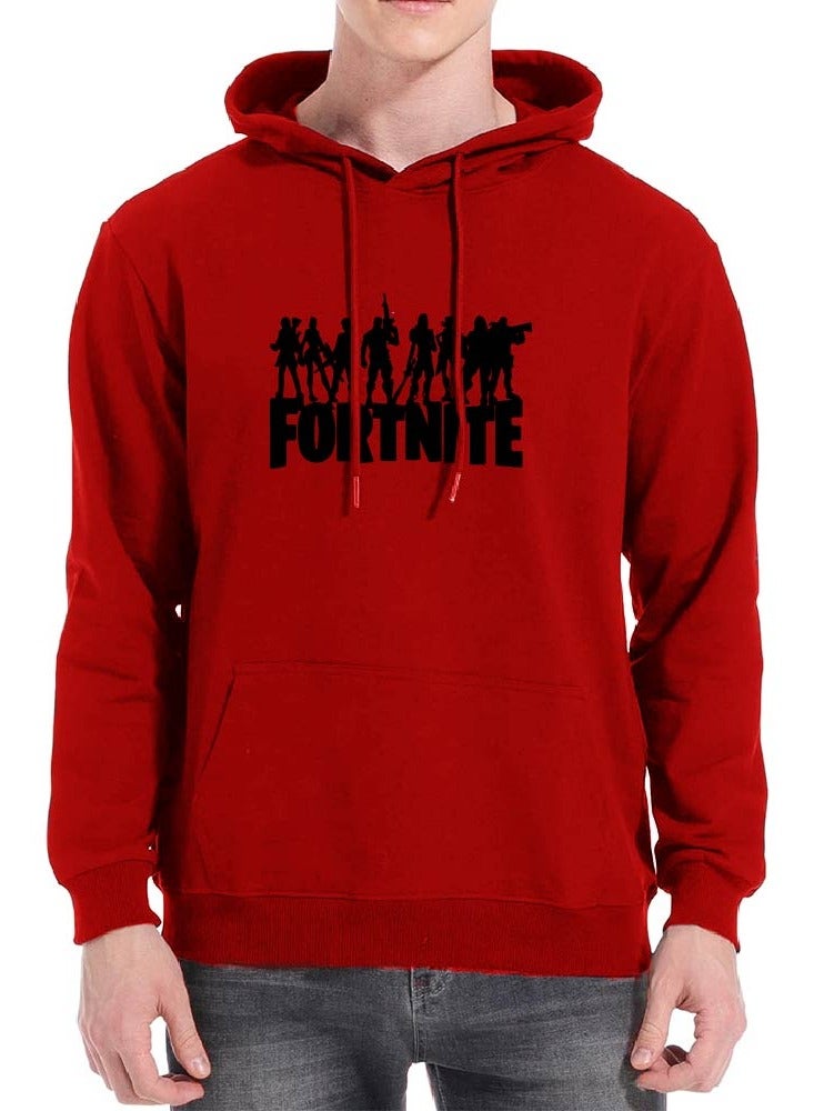 Men's Online Gaming Hoodie - Soft Cotton Pullover with Gaming-Themed Design - Long Sleeve with Drawstring and Kangaroo Pockets - Perfect for Travel, Gamers - Image 1