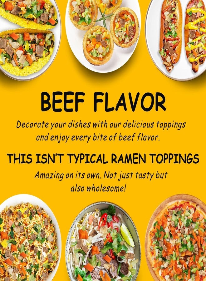 YIMI توبينغز ييمي رامين، نكهة لحم البقر المجفف، 7 توبينغز مختلفة - خضروات مجففة | فطر شيتاكي المجفف بالتجميد | ملفوف | بصل أخضر، توبينغز رامين تضيف نكهة إلى المعكرونة الفورية، مثالي كهدية - Image 5