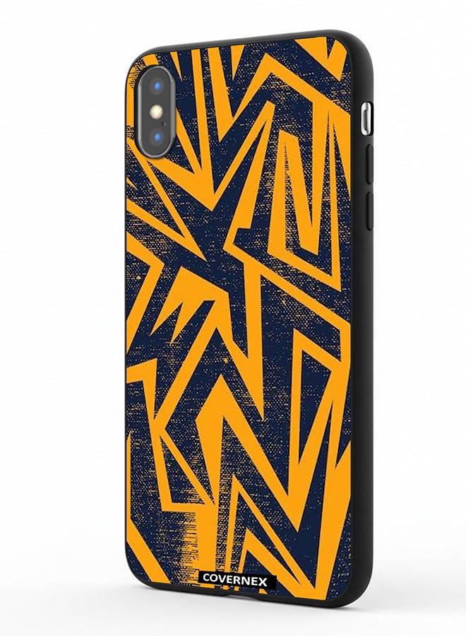 Covernex Apple iPhone Xs Protective Case Cover Printed Featuring Urban Lightning Geometric Camo - Image 1