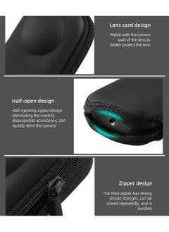 O Ozone Mini Storage Bag for Insta360 X4, Portable Protective Case Cover Carrying Shell Box Skin for Insta360 X4 Sports Action Camera Accessories - Black  - Image 3