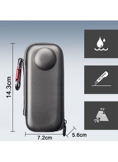 O Ozone Mini Storage Bag for Insta360 X4, Portable Protective Case Cover Carrying Shell Box Skin for Insta360 X4 Sports Action Camera Accessories - Black  - Image 5