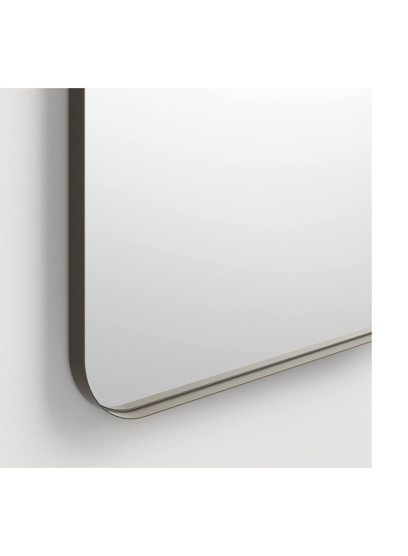 سبيس مرآة حائط حمام مستطيلة بدون إطار مقاس 30 × 40 بوصة من Better Bevel | حافة مصقولة - Image 4