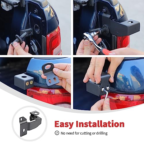 Linskip Heavy Duty CB Antenna Mast Mount Compatible with 2018-2023 Dodge RAM, Tailgate CB & Whip Bracket for RAM Exterior Accessories(Passenger Side) - Image 4