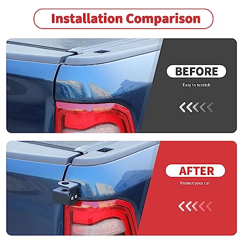 Linskip Heavy Duty CB Antenna Mast Mount Compatible with 2018-2023 Dodge RAM, Tailgate CB & Whip Bracket for RAM Exterior Accessories(Passenger Side) - Image 2