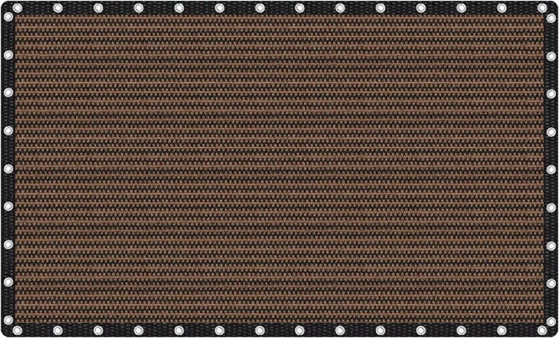 VICLLAX 90% Shade Fabric Sun Shade Cloth with Reinforced Grommets, Outdoor Sun Screen Fabric for Outdoor Patio Garden Pergola Cover Canopy 12x20 FT, Mocha - Image 1