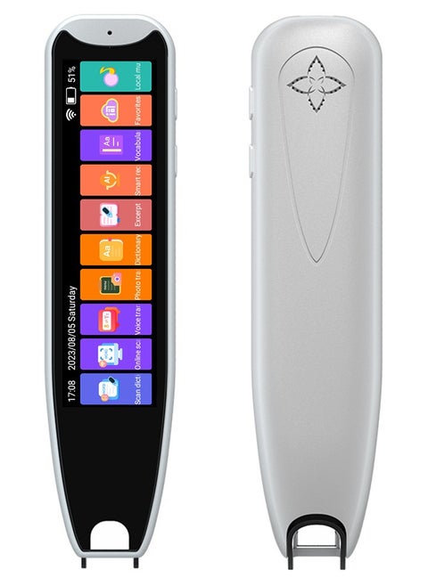 Upgraded Scan Reader Pen, Portable 134 Language Translator Device, Scan Reader Pen for Voice Translator Device, Wi-Fi Wireless Reading Pen for Dyslexia, Wireless Language Translator (White)
