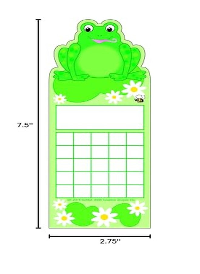 SHAPES ETC. 24 Pcs Frog Personal Incentive Chart 2.75in x 7.5in Encourage Positive Reinforcement Goal Chore Homework Reading Tracker Classroom Assignments Responsibility USA Made - Image 5