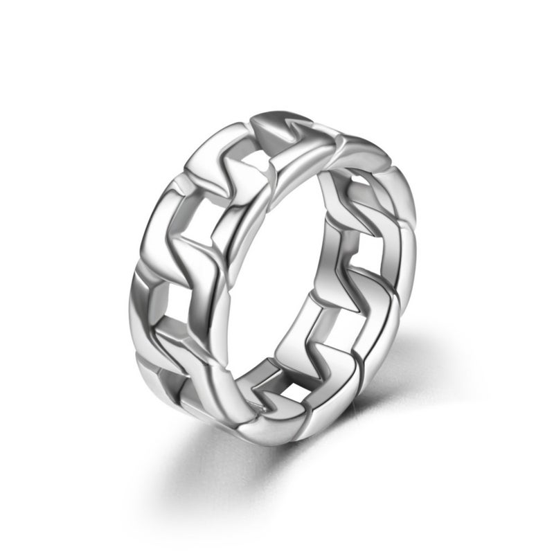 Men's Ring - Stainless Steel Chain Link