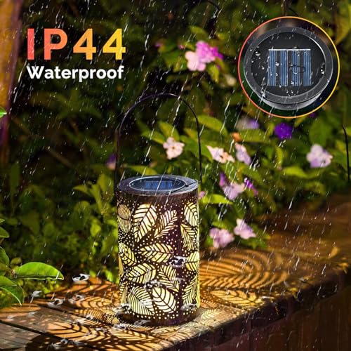 ELUTENG Solar Light Replacement Top 4 Pack (Top Size 2.76 inch, Bottom Size 2.42 inch) LED Solar Lantern Light Lids Outdoor Waterproof Replacement Solar Light Tops Warm White LED - Image 3
