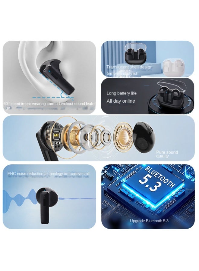 Neutral Bluetooth Earbuds Wireless Noise Cancelling Long-wearing Pain-free In-ear Wireless Stereo Dual Private Mold Customization - Image 3
