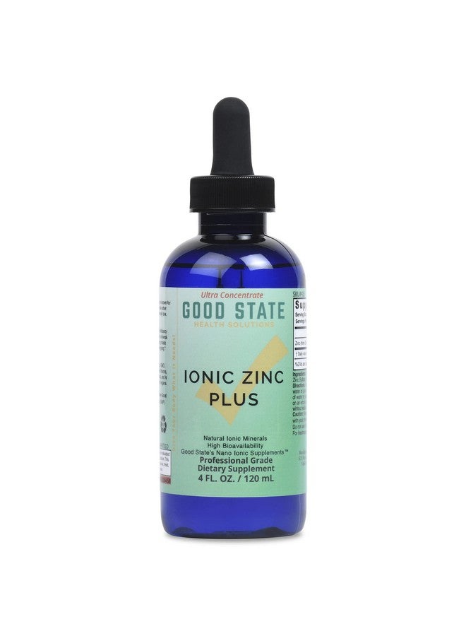 Good State Good State | Liquid Ionic Zinc Plus - Ultra Concentrate (10 Drops Equal 15 mg - 200 Servings per Bottle)  - Image 1