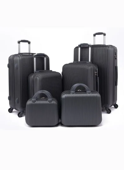 LIMRA Luggage set 6 pieces travel Bags with a distinctive design from limra grey