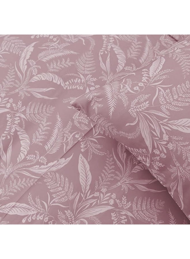 Morano Sofia Bedsheet Set Made from Microfiber Material with a Cotton-Like Touch for a Soft and Breathable Feel, Ideal for Double Beds, Measuring 240 x 260 CM, Includes Pillowcases (Summerfield, Rose) - Image 1