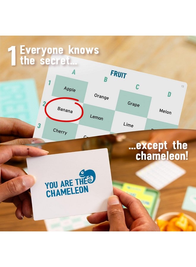 BIG POTATO The Chameleon Travel: The Award-Winning Spot-The-Imposter Board Game in a Travel Friendly Tin with 20 New topics - Image 3