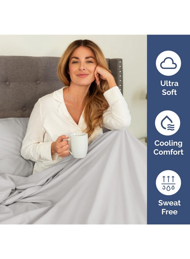 CGK Unlimited Extra Deep King Fitted Sheet - Hotel Luxury Single Fitted Sheet Only - Easily Fits 18 inch to 24 inch Mattress - Ultra Soft, Wrinkle & Fade Free w/Extra Deep Pocket - Breathable & Comfy - French Grey - Image 3