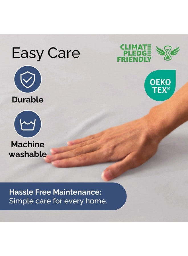 CGK Unlimited Extra Deep King Fitted Sheet - Hotel Luxury Single Fitted Sheet Only - Easily Fits 18 inch to 24 inch Mattress - Ultra Soft, Wrinkle & Fade Free w/Extra Deep Pocket - Breathable & Comfy - French Grey - Image 5