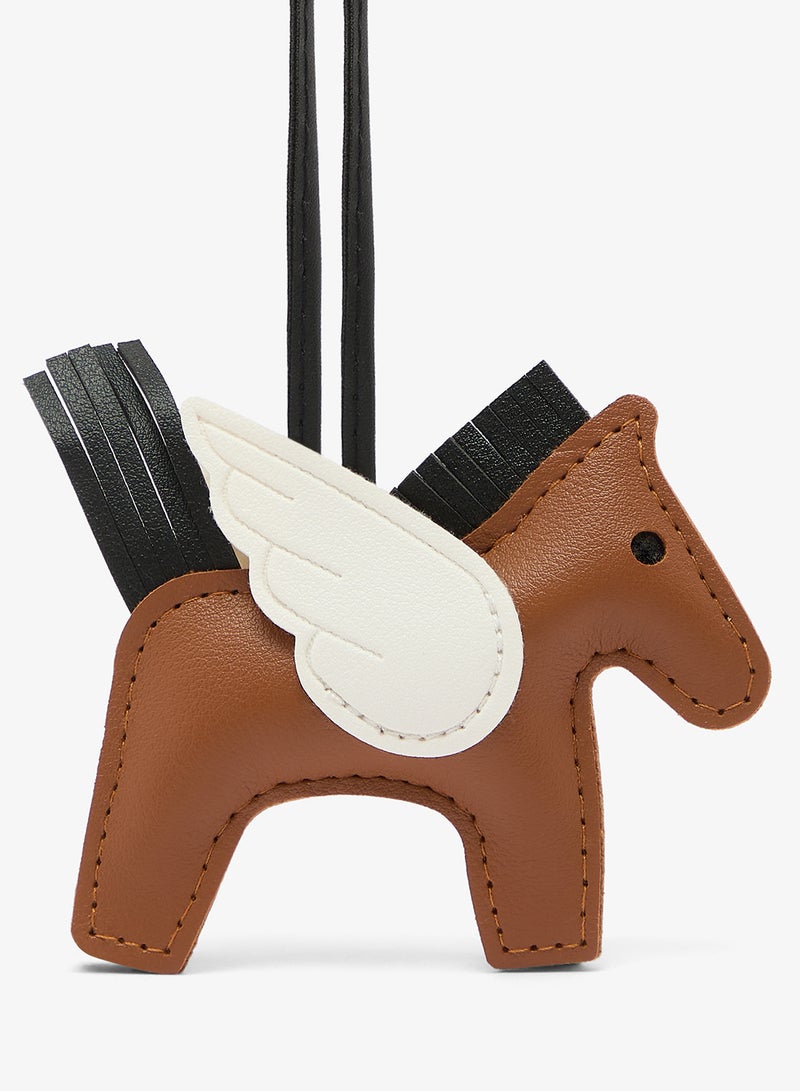 Ginger Horse Shaped Bag Charm - Image 2