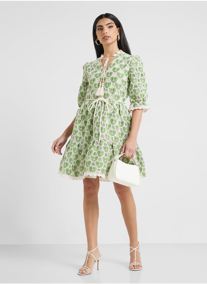 Jovonna London Escala Dress-Green  - Image 1