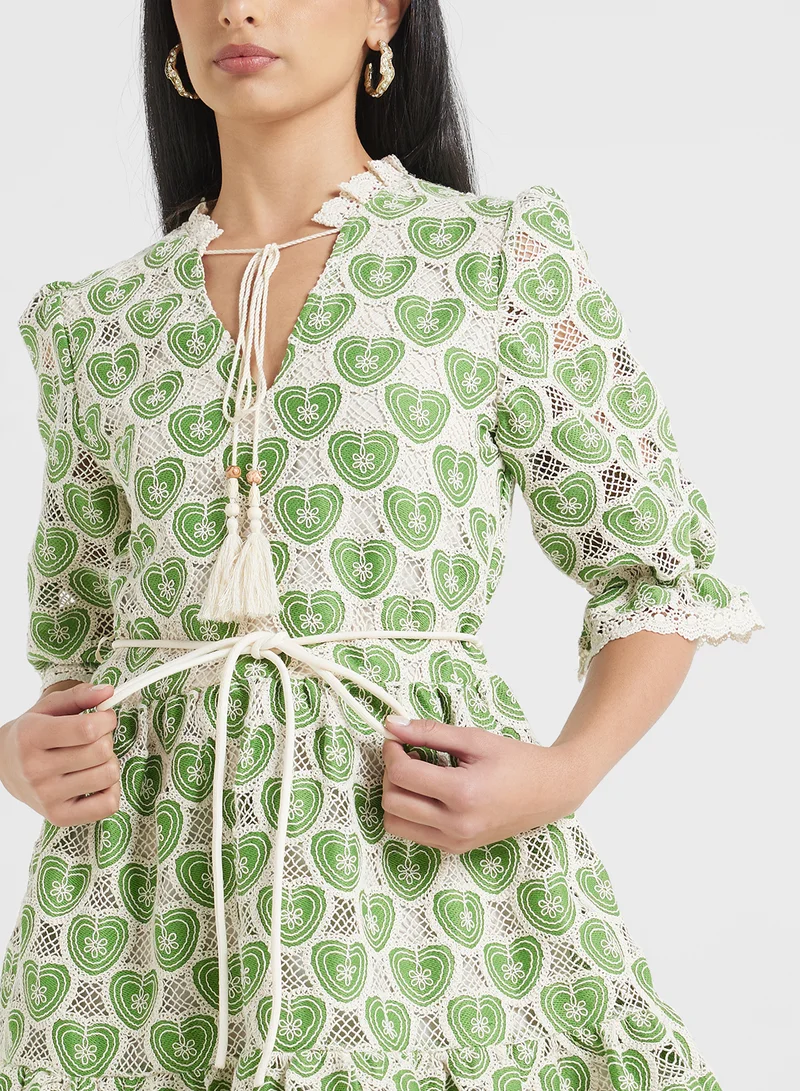 Jovonna London Heart Print Dress
