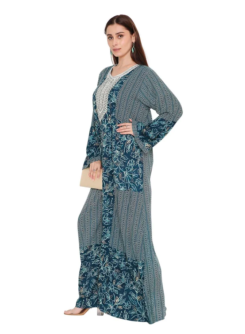 HANA & SARA long traditional kaftan jalabia dress in traditional design