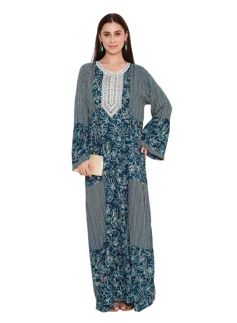 HANA & SARA long traditional kaftan jalabia dress in traditional design
