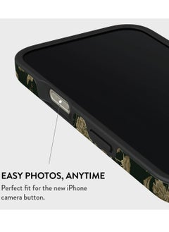 BURGA BURGA Phone Case Compatible with iPhone 16 PRO MAX Hybrid 2-Layer Hard Shell + Silicone Protective Case Flower Marble Destiny High Luxury Gold Glitter Marble Scratch-Resistant Shockproof Mobile Cover  - Image 4