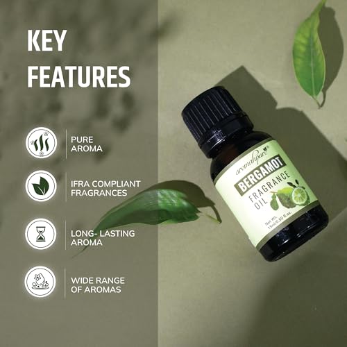 Aromahpure Fragrance Oil | 15 ml | Bergamot Aroma Oil for Home Fragrance | Best for Aromatherapy | Helps in Meditation | Used in Diffusers, Candles, Air Fresheners, Soap, IFRA Certified - Image 4