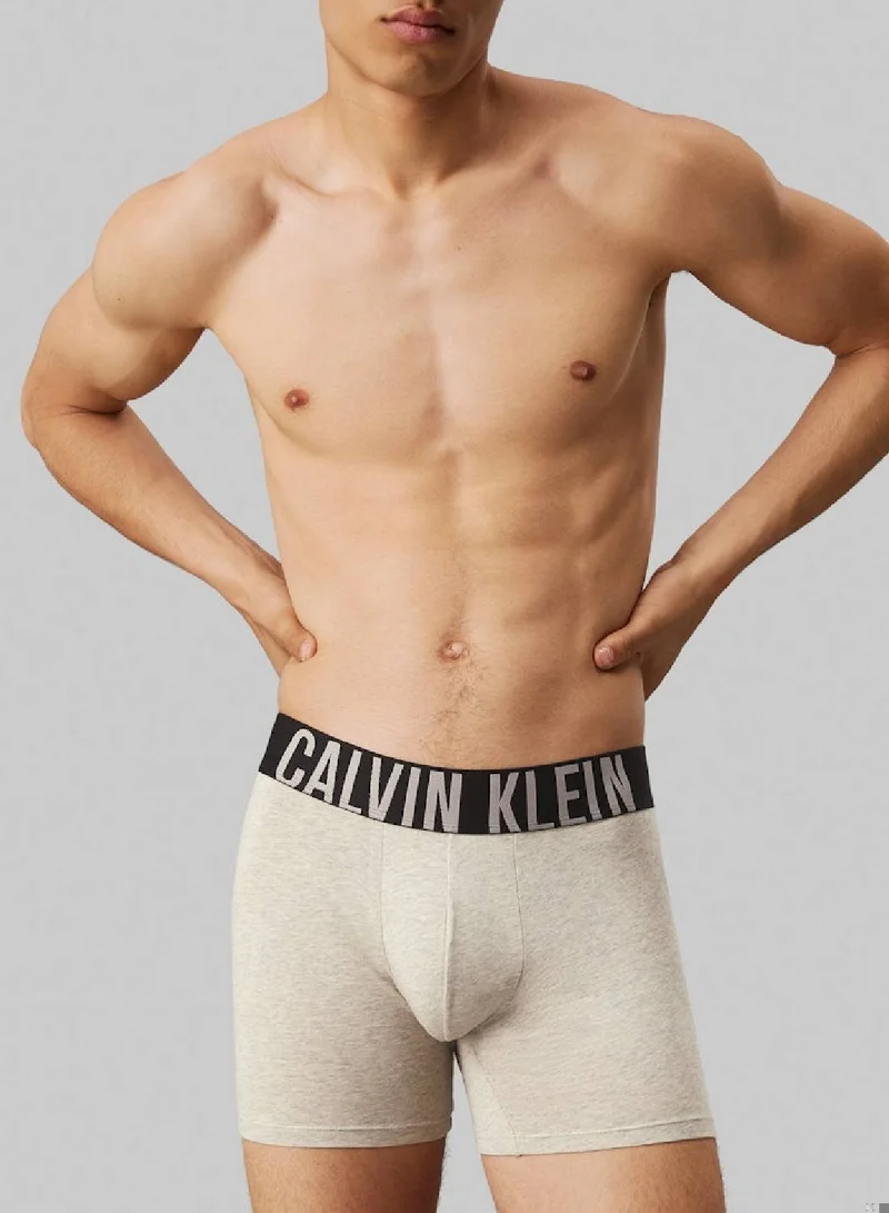 CALVIN KLEIN Men's  3 Pack Boxer Briefs , Multicolour - Cotton