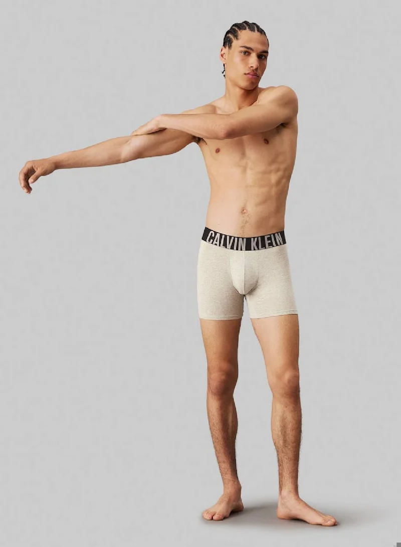 CALVIN KLEIN Men's  3 Pack Boxer Briefs , Multicolour - Cotton