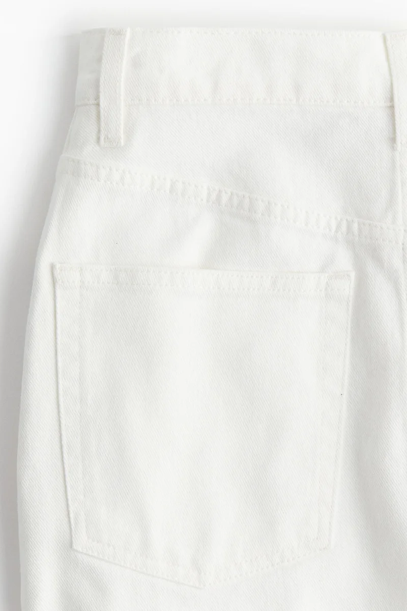 اتش اند ام تنورة طويلة من الدنيم