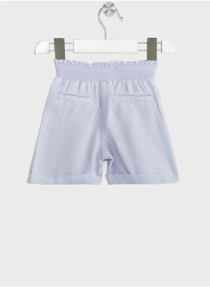 GUESS Kids Ruched Waistband Shorts