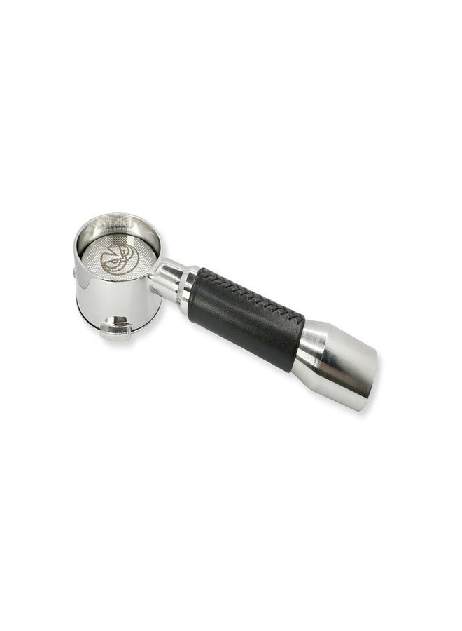 Verybarista 54mm Bottomless Portafilter with leather handle, IMS Precision Filter Basket. Compatible with 54mm Breville, Sage Espresso machines - Image 1