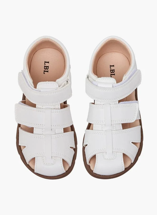 LBL By Shoexpress WHITE Boys Hook & Loop Sandals for Men | Best Price UAE