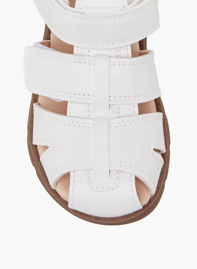LBL By Shoexpress WHITE Boys Hook & Loop Sandals for Men | Best Price UAE