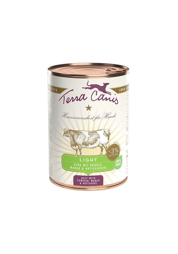 Terra Canis Light Beef Wet Dog Food with Pumpkin, Mango & Artichoke - 400G
