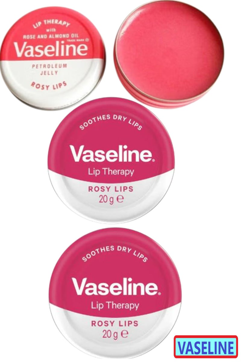 Vaseline Lip Therapy Rosy Lip Balm 2 Piecese 20grams - Image 1