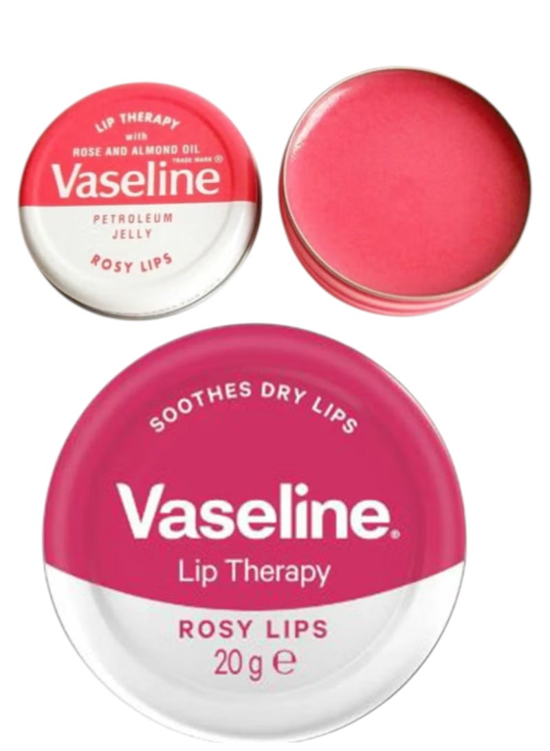 Vaseline Lip Therapy Rosy Lip Balm 2 Piecese 20grams - Image 3