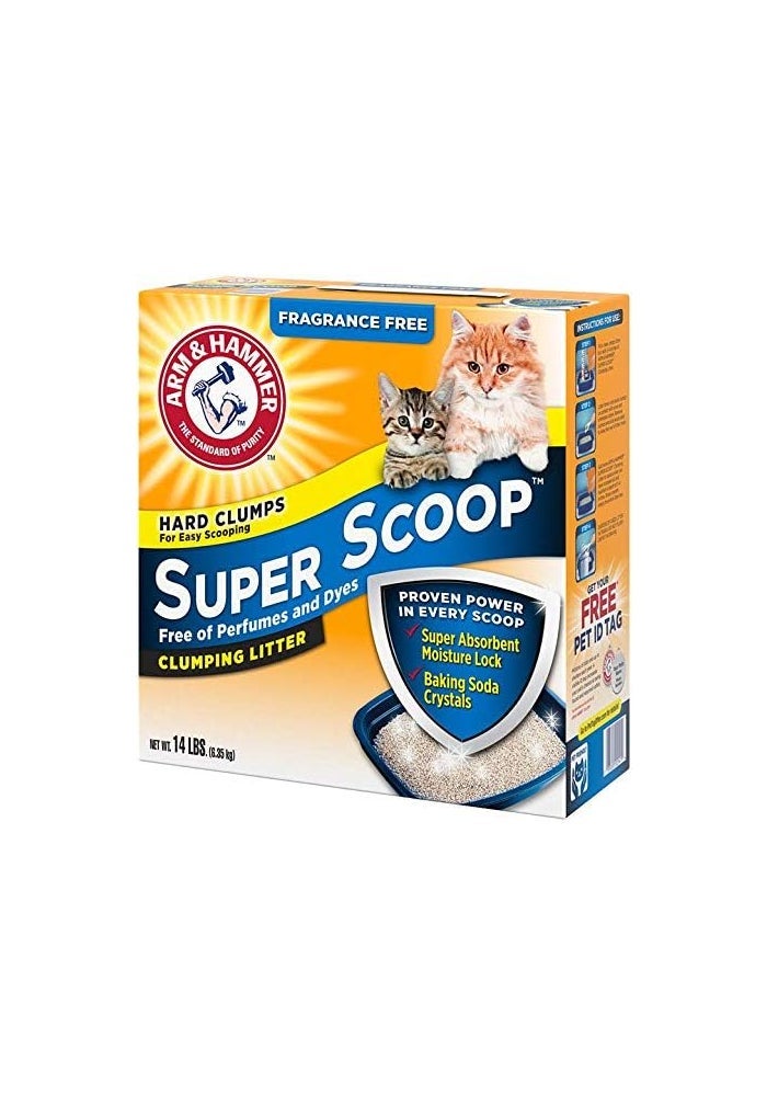 ARM & HAMMER Super Scoop Cat Clumping Litter 6.35KG - Image 3