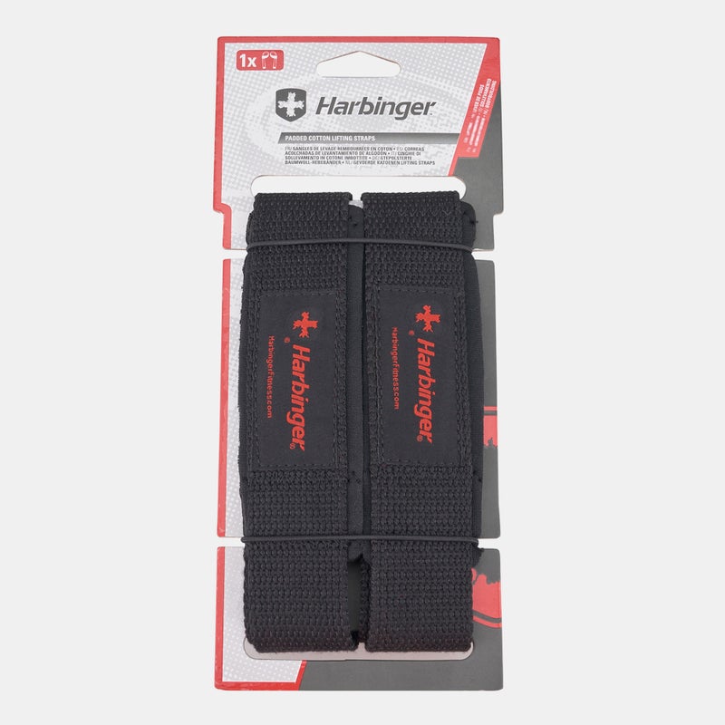 Harbinger Padded Cotton Lifting Straps - Image 1
