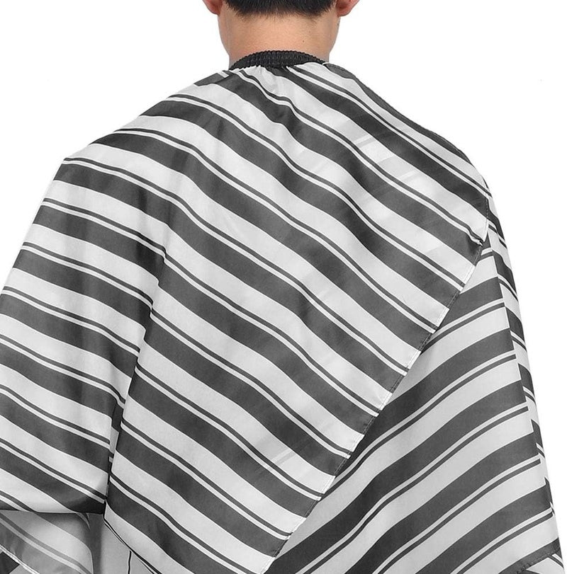 Hairdressing Apron, Barber Cape with Metal Buckle and Adjustable Strap, Breathable Anti Static Fabric for Hair Cutting and Hair Dyeing Protection (Black) - Image 2