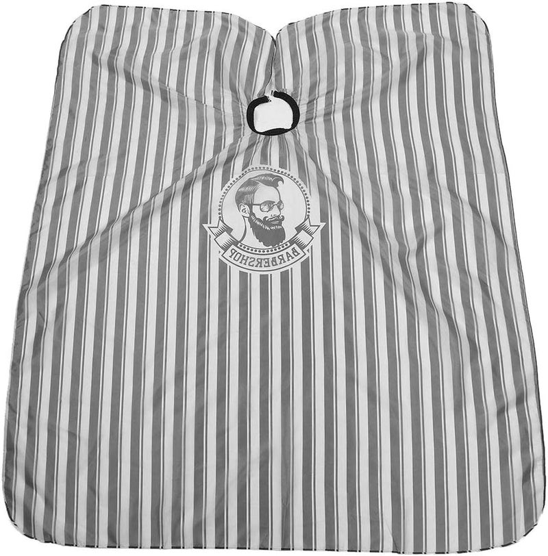 Hairdressing Apron, Barber Cape with Metal Buckle and Adjustable Strap, Breathable Anti Static Fabric for Hair Cutting and Hair Dyeing Protection (Black) - Image 1