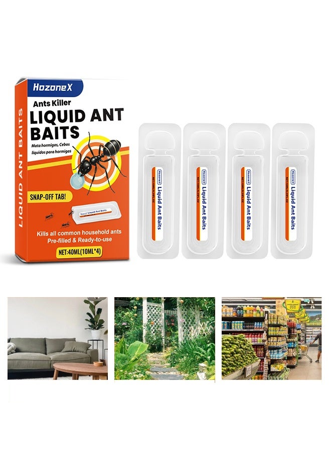 HOZONEX Instant Liquid Ant Killer Bait 4 Count - Image 1
