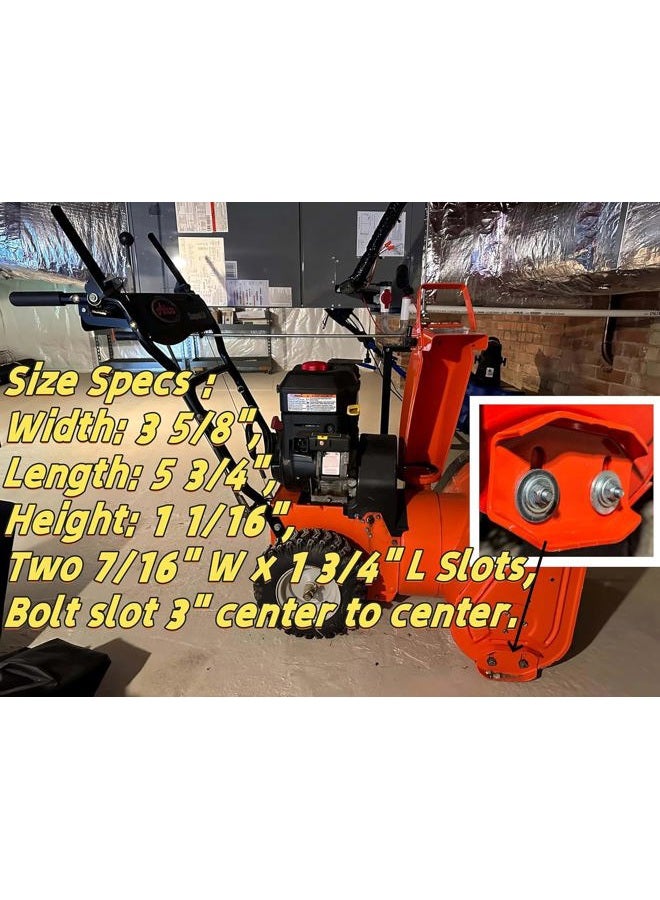 fascinatte US- Pro-Po Parts Shop (2pk) Snowblower Skid Plates for MTD 0248-3851,John Deere, Ariens 02483851 Replaces 02483859 0106500 0245995 02483851 2483859 106500 245995 - Image 4