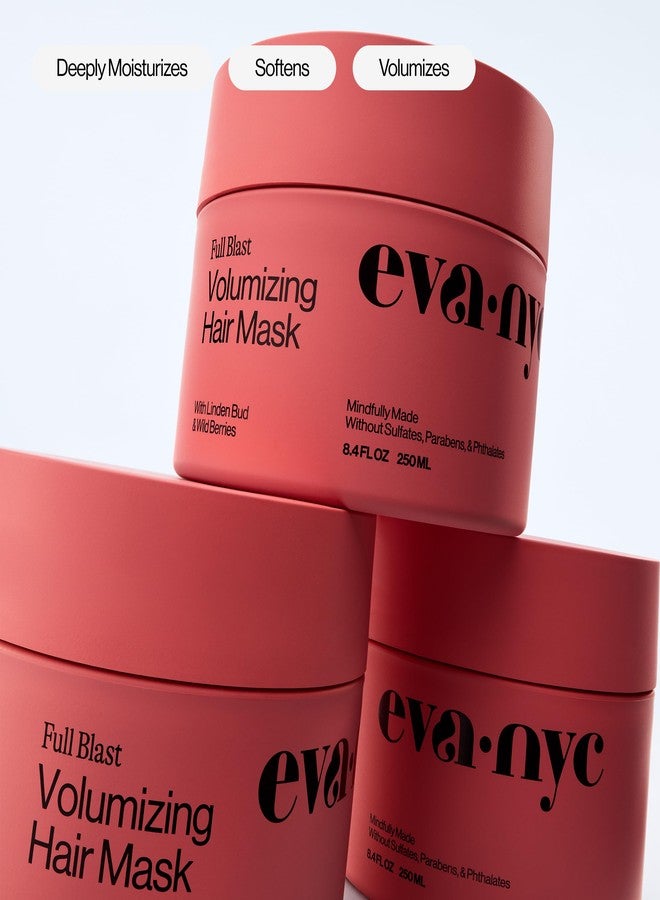 Eva NYC Volumizing Lightweight Deep Conditioning Treatment Mask for Fine Hair - Adds Volume + Body - Soften + Deeply Moisturize Hair - Vegan + Sulfate Free - Salted Citron Scent - 8.4 fl oz - Image 4