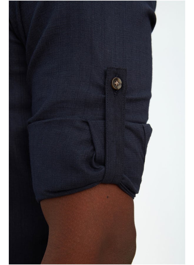 trendyol - Shirt - Dark blue - Slim fit - Image 1