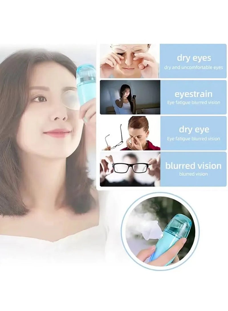 ارواق نانو ترطيب العين رذاذ النظارات الجافة والقابضة تخفيف التعب المحمولة USB شحن الانحلال من العيون الجافة - Image 2