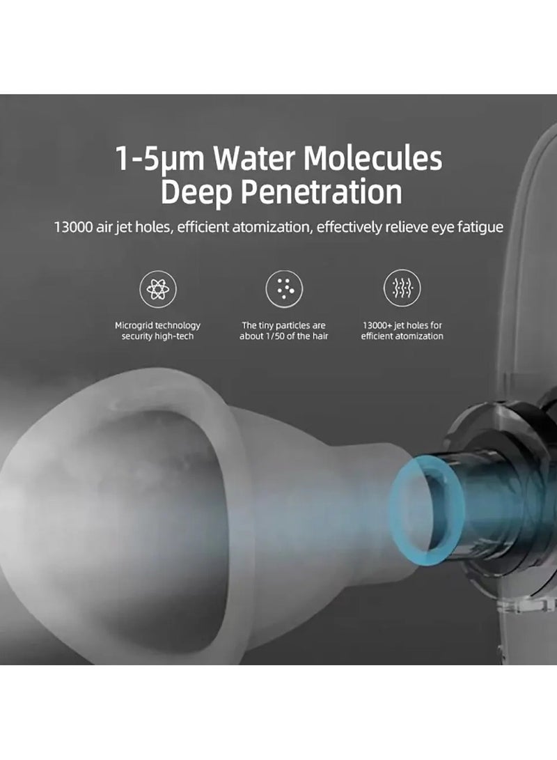 ارواق نانو ترطيب العين رذاذ النظارات الجافة والقابضة تخفيف التعب المحمولة USB شحن الانحلال من العيون الجافة - Image 3